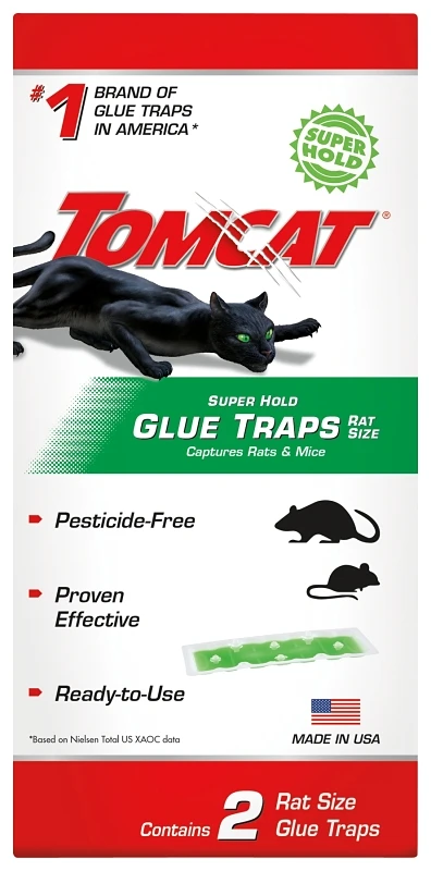 Rat Glue Traps, Super Hold, 2-Pk.