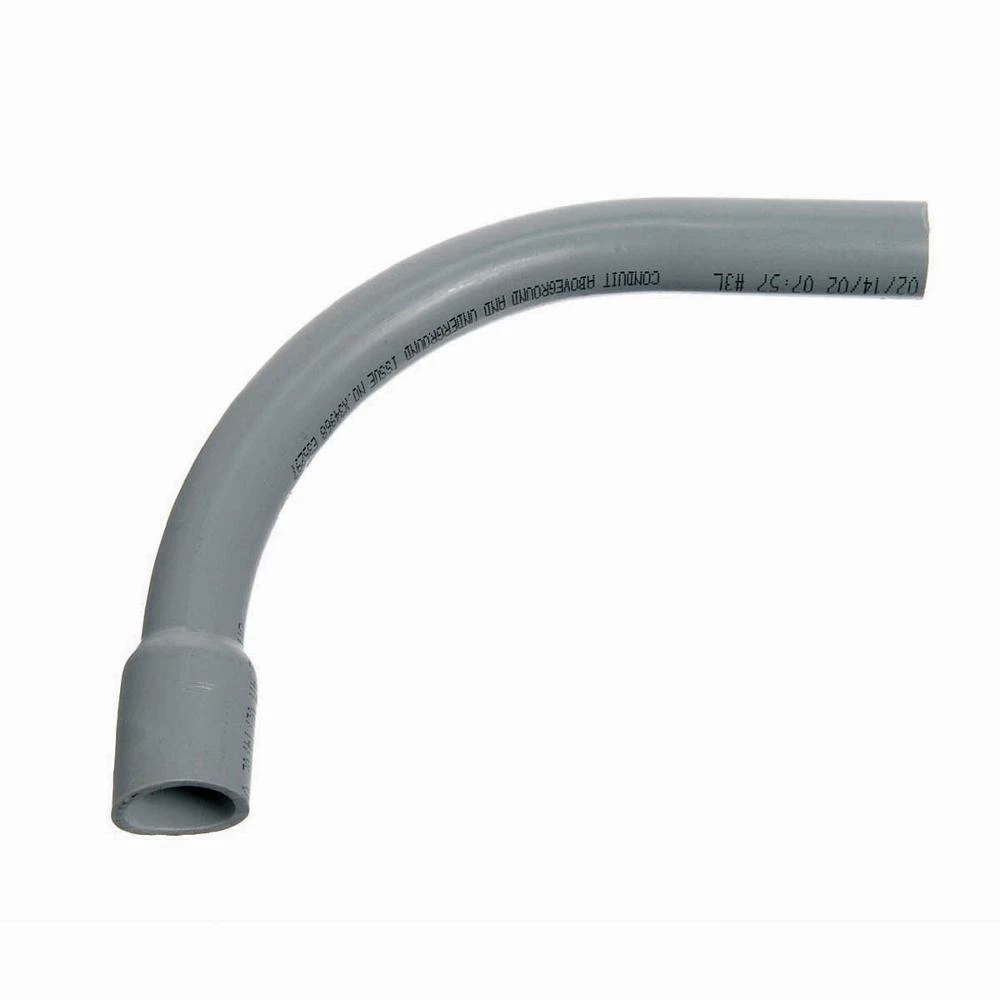 90 Degree Schedule 40 PVC Elbow, Belled End, 2 x 36-In.