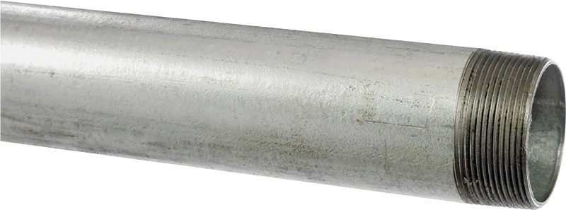 1/2 In. x 10 Ft. Galvanized Steel Pipe, Import, Threaded
