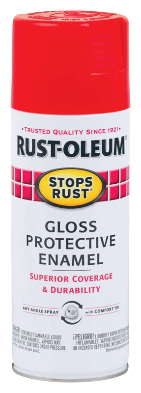 Stops Rust Spray Enamel, Cherry Gloss, 12-oz.