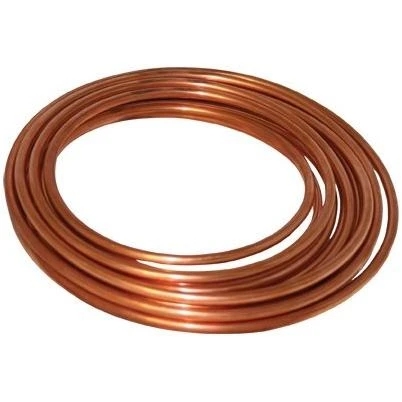 Copper Refrigerator Tube, 0.375-inch X 10-feet For Plumbing Applications