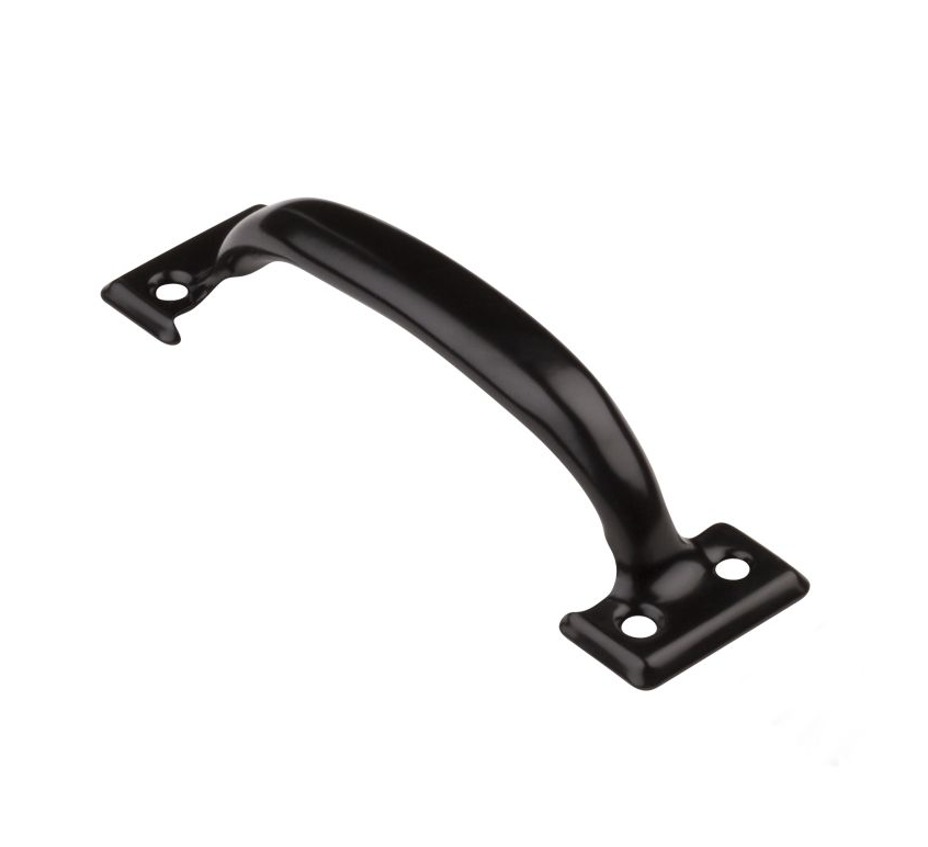 Door/Drawer Cabinet Pull, Satin Black, 6-1/2 In.