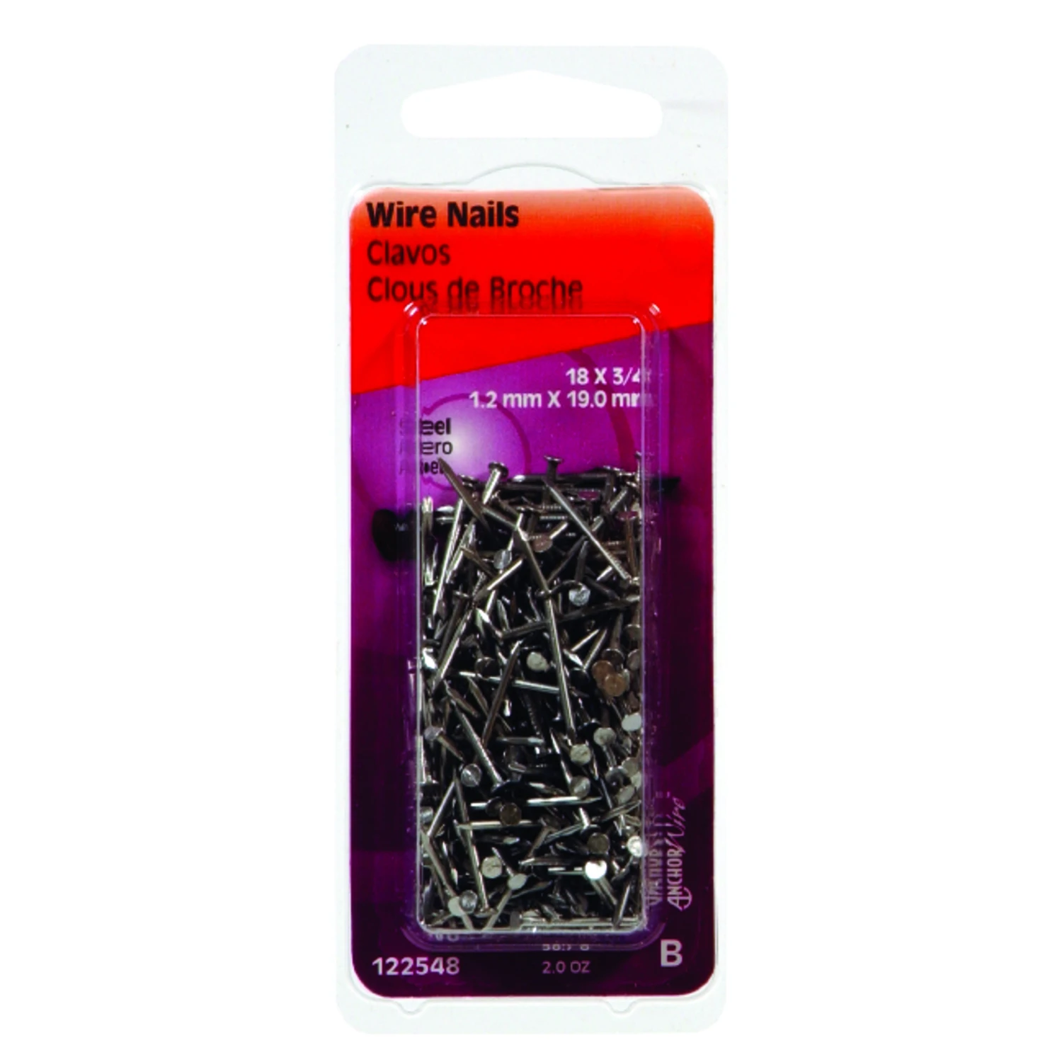 Bright Wire Nails, 3/4-In. x 18, 2-oz.