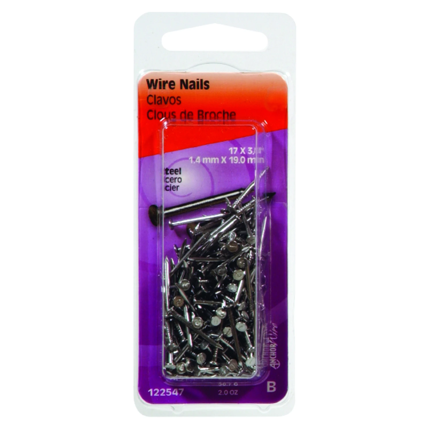 Bright Wire Nails, 3/4-In. x 17, 2-oz.