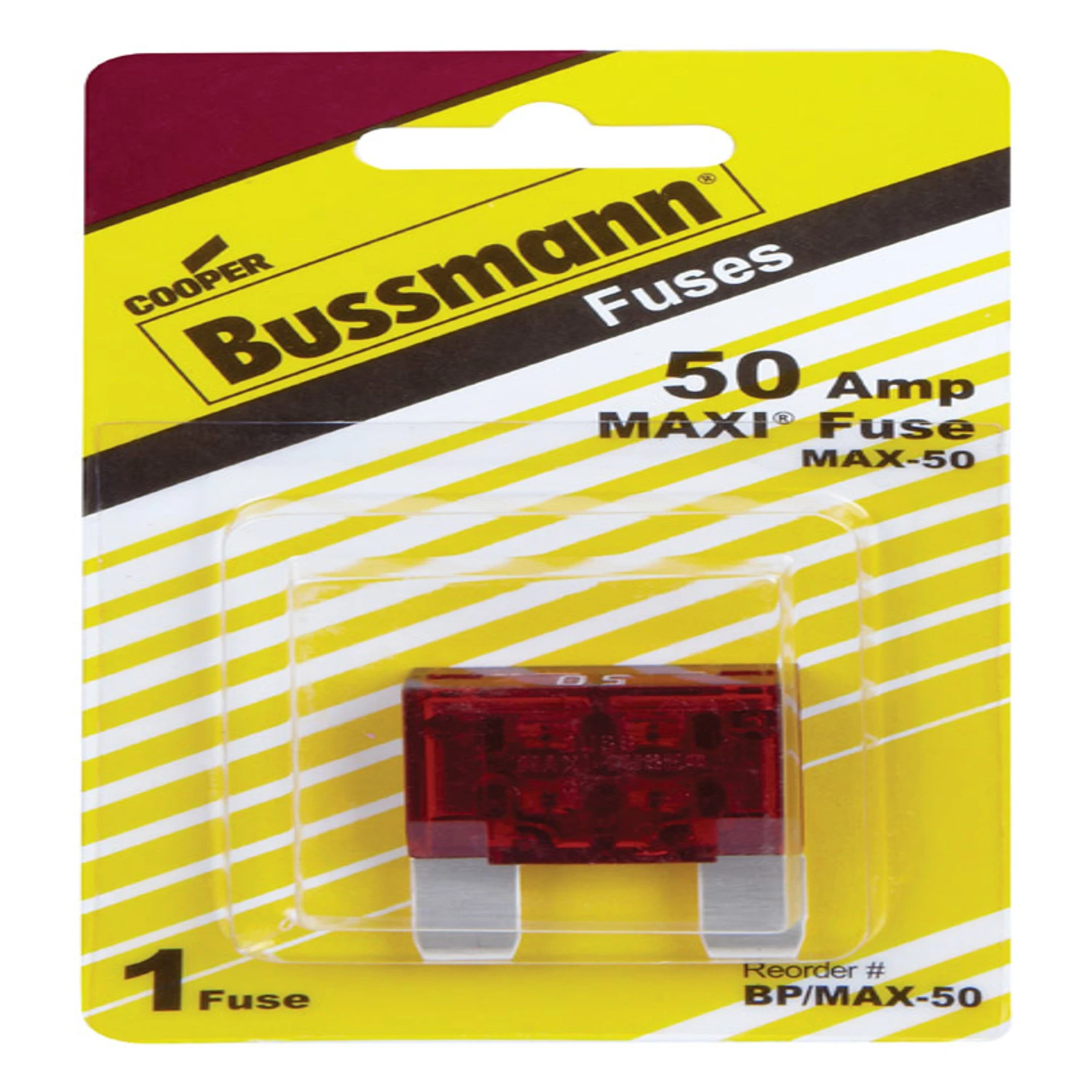 Automotive Fuse, Maxi Blade, 50-Amp