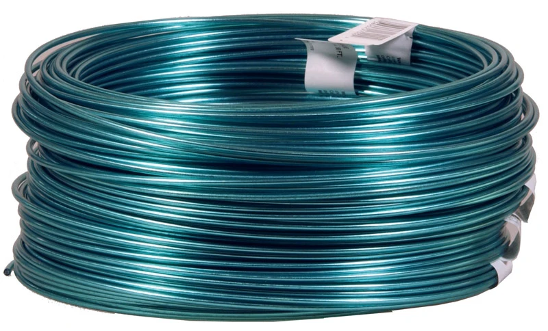 Clothesline Wire, Green Vinyl Jacketed, 14-Ga., 50-Ft.
