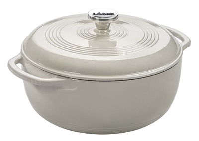 Cast Iron Dutch Oven, Oyster, 6-Qt.