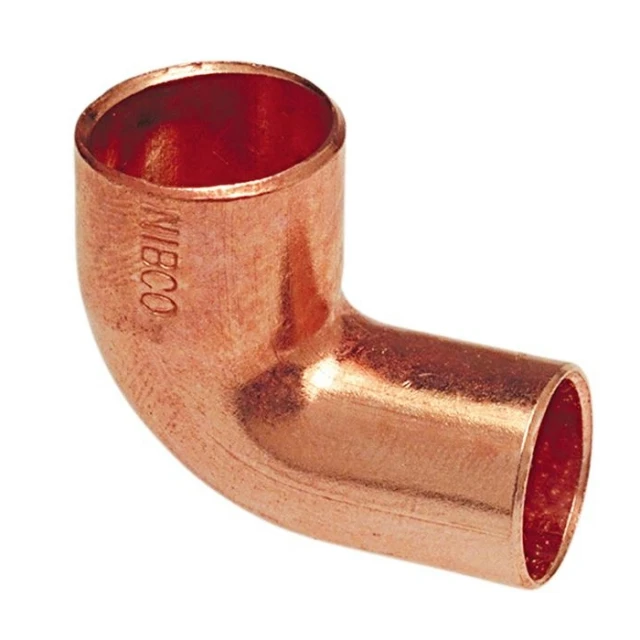 Copper Pipe 90-Degree Elbow, 1-1/2 In. FTGxC