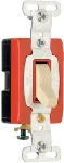 Pass & Seymour Premium Single-Pole Toggle Switch, 20A, Ivory