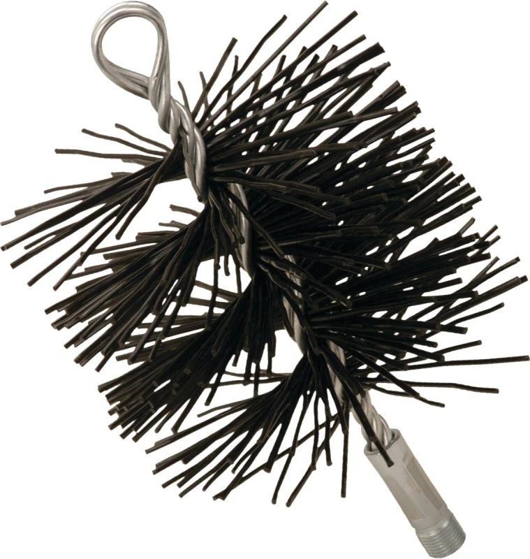 Chimney Brush, Black Polypropylene, 8 In. Round