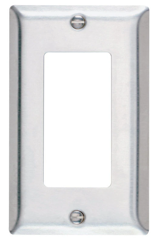 Pass & Seymour Wall Plate, 1-Gang, Stainless-Steel
