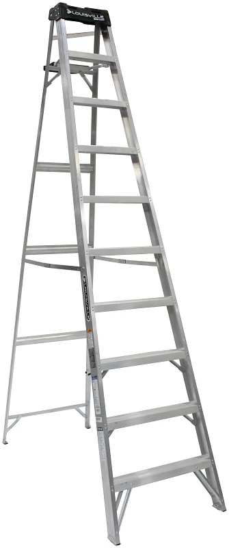 10-Ft. Step Ladder, Aluminum, Type 1A, 300-Lb. Duty Rating