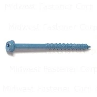 Masonry Screw, 1/4 x 3-1/4 In. Star Hex Head, 100-Pk.