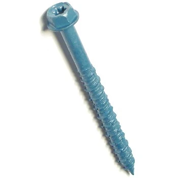 Masonry Screw, 1/4 x 2-3/4 In. Star Hex Head, 100-Pk.