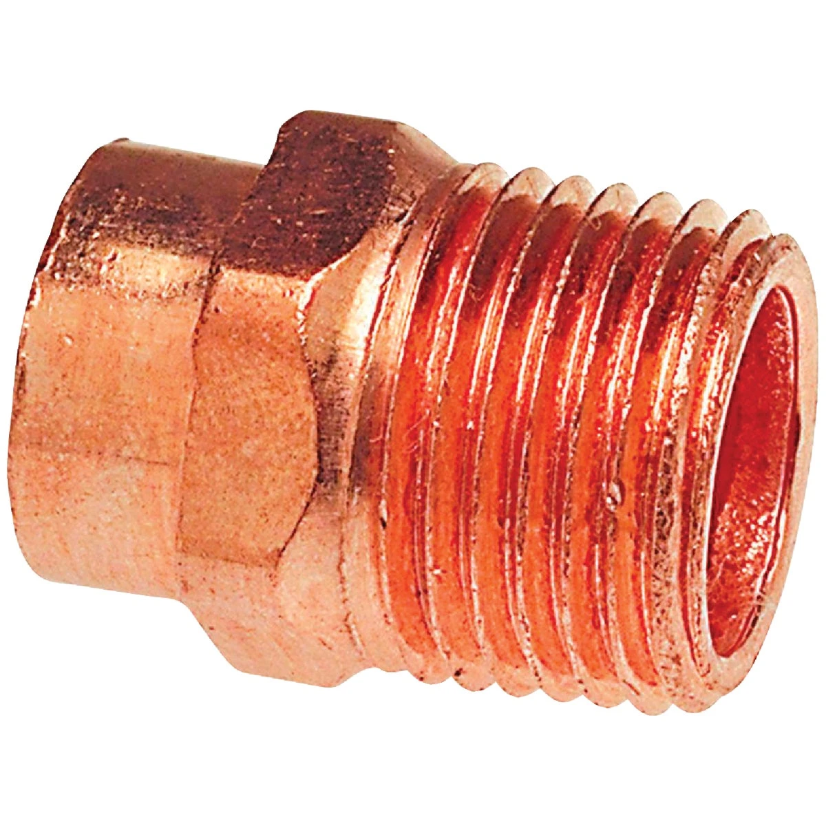 Copper Pipe Adapter, 1/2 x 3/8 In. CxM