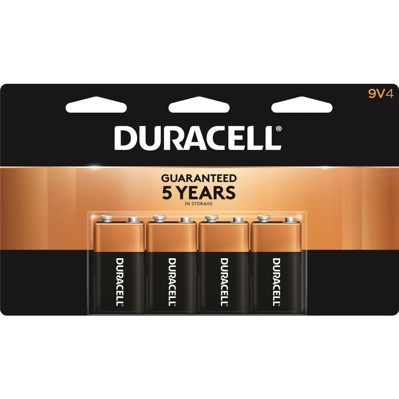 Alkaline Batteries, 9-Volt, 4-Pk.