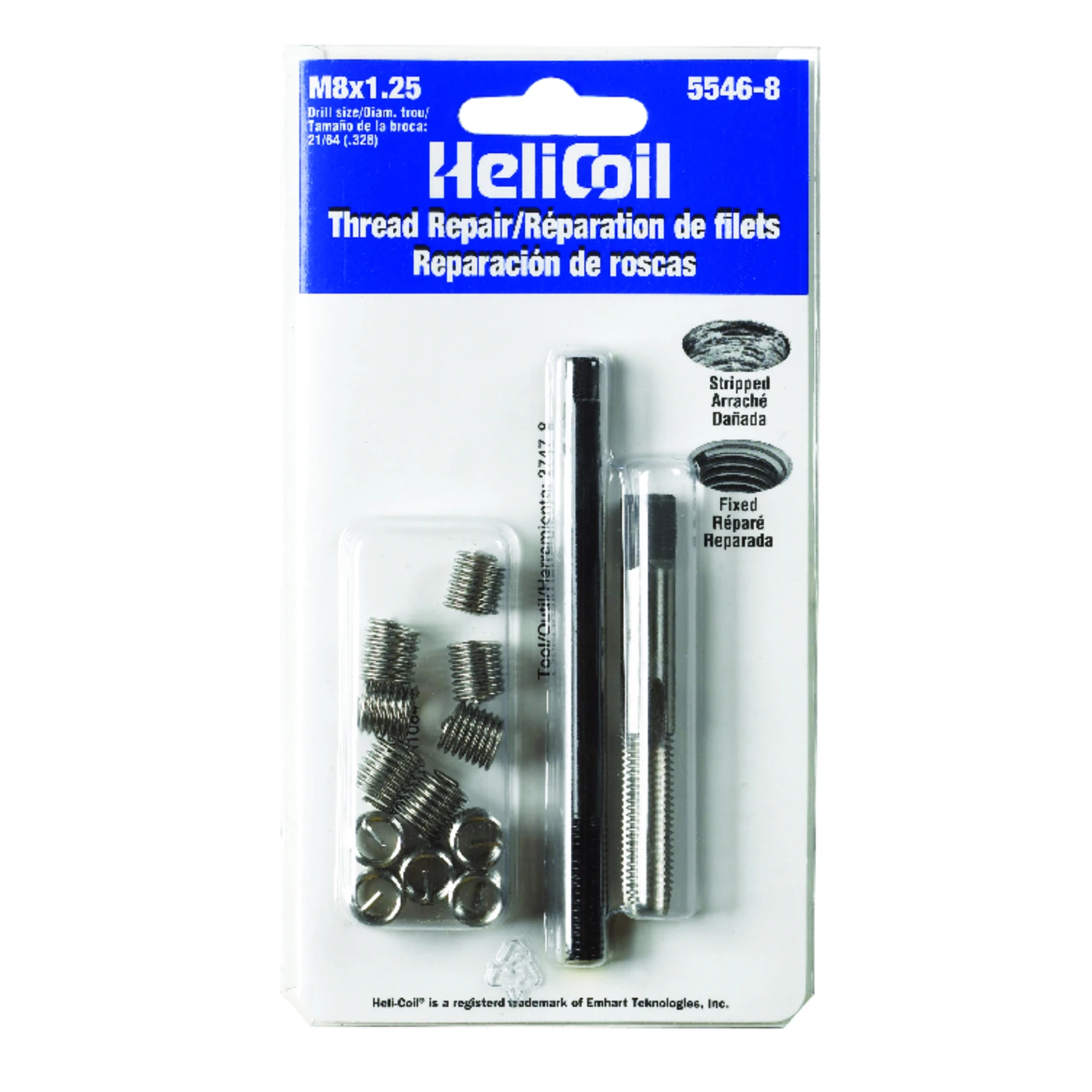 Thread Repair Kit, 8 x 1.25 Metric