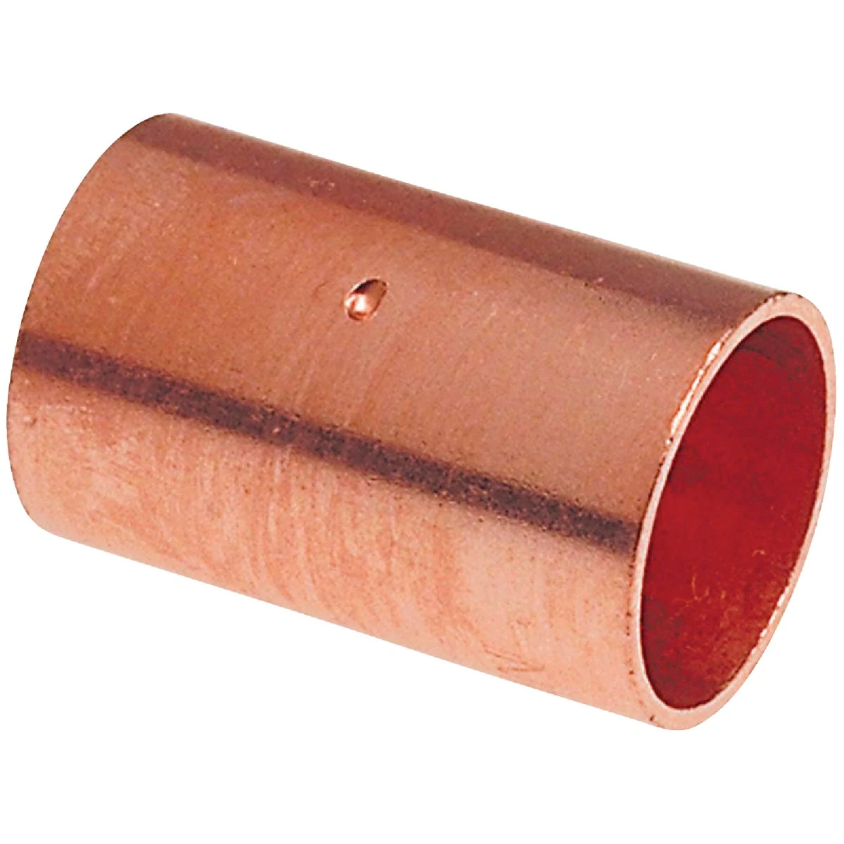 Copper Pipe Coupling With Stop, 1-1/2 In. CxC