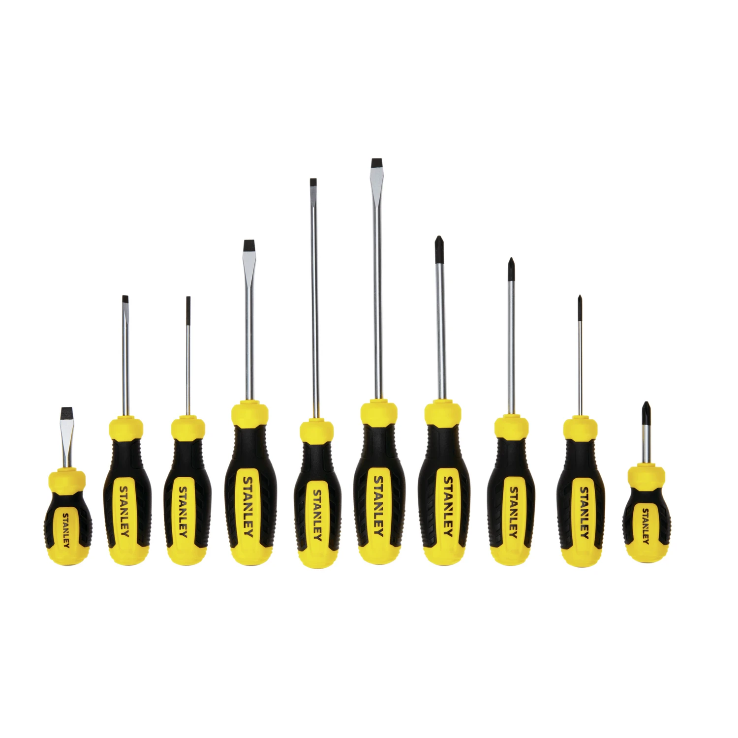 10-Pc. Standard Fluted Screwdriver Set