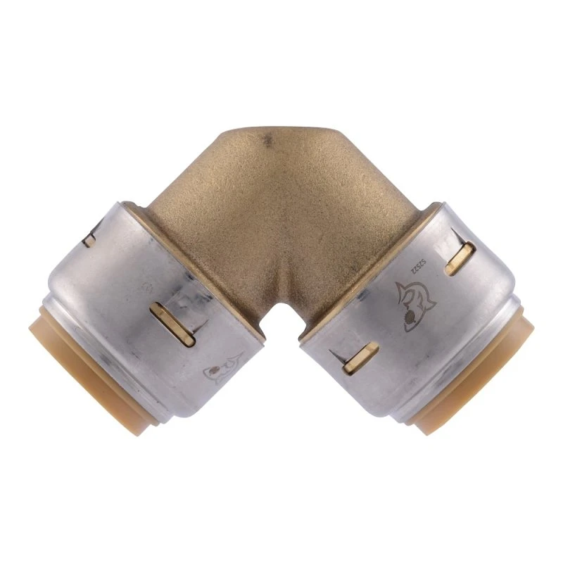 Push-Fit Pipe Elbow, Lead Free, 3/4 x 3/4 In.