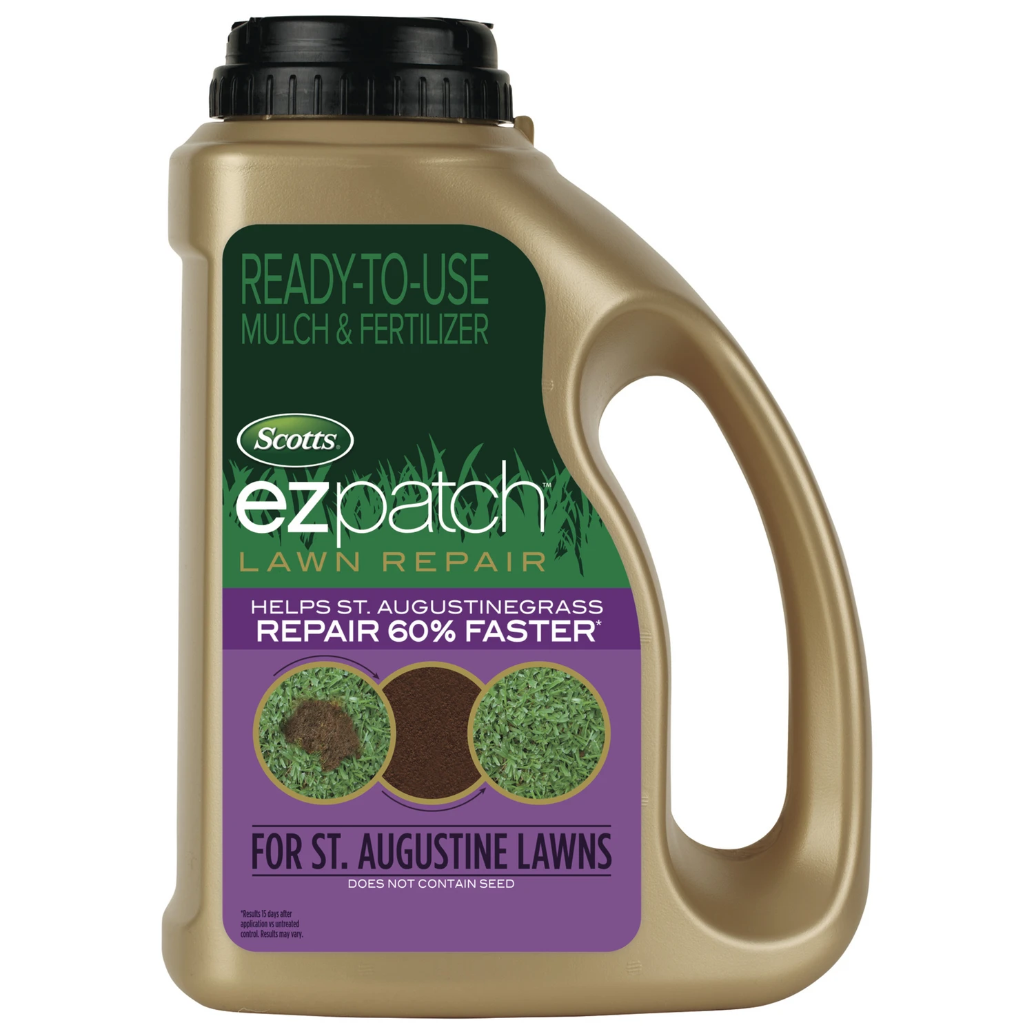 EZ Patch Lawn Repair for St. Augustine Lawns, 3.75 Lbs., Covers 85 Sq. Ft.