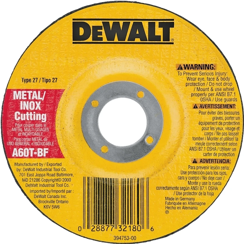 4 In. Thin Metal-Cutting Wheel