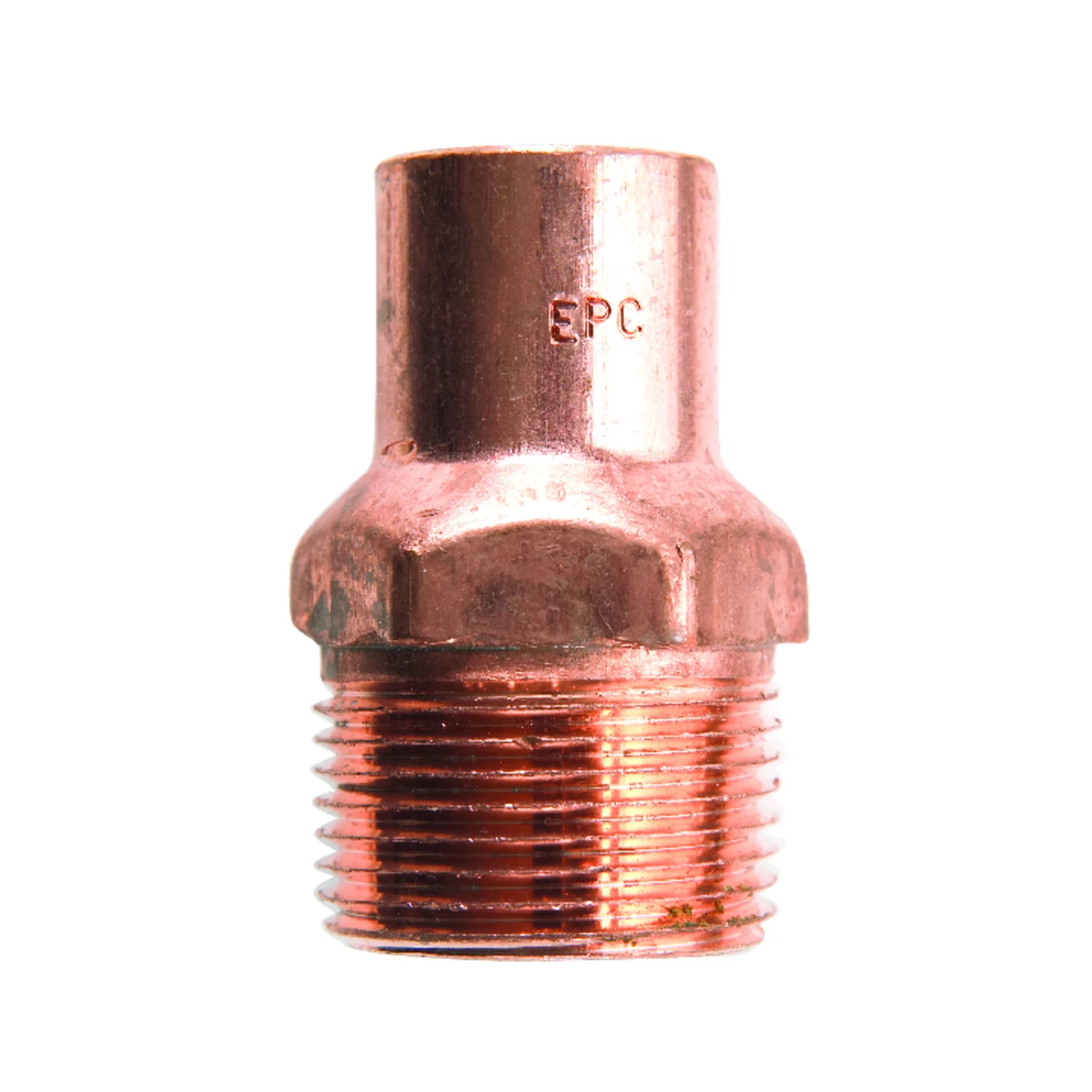 Copper Pipe Adapter, 3/8 x 1/2 In. CxM
