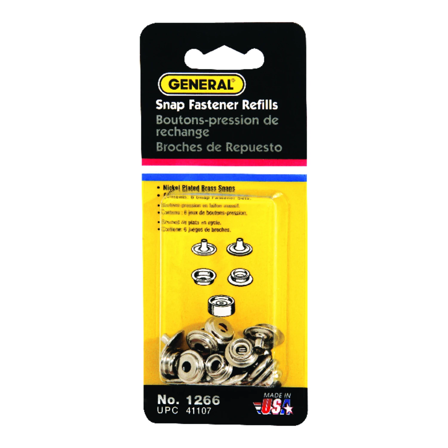 6-Snap Fastener Refill