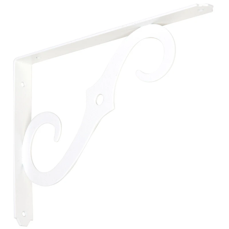 10 x 7 In. Antique White Ornamental Shelf Bracket