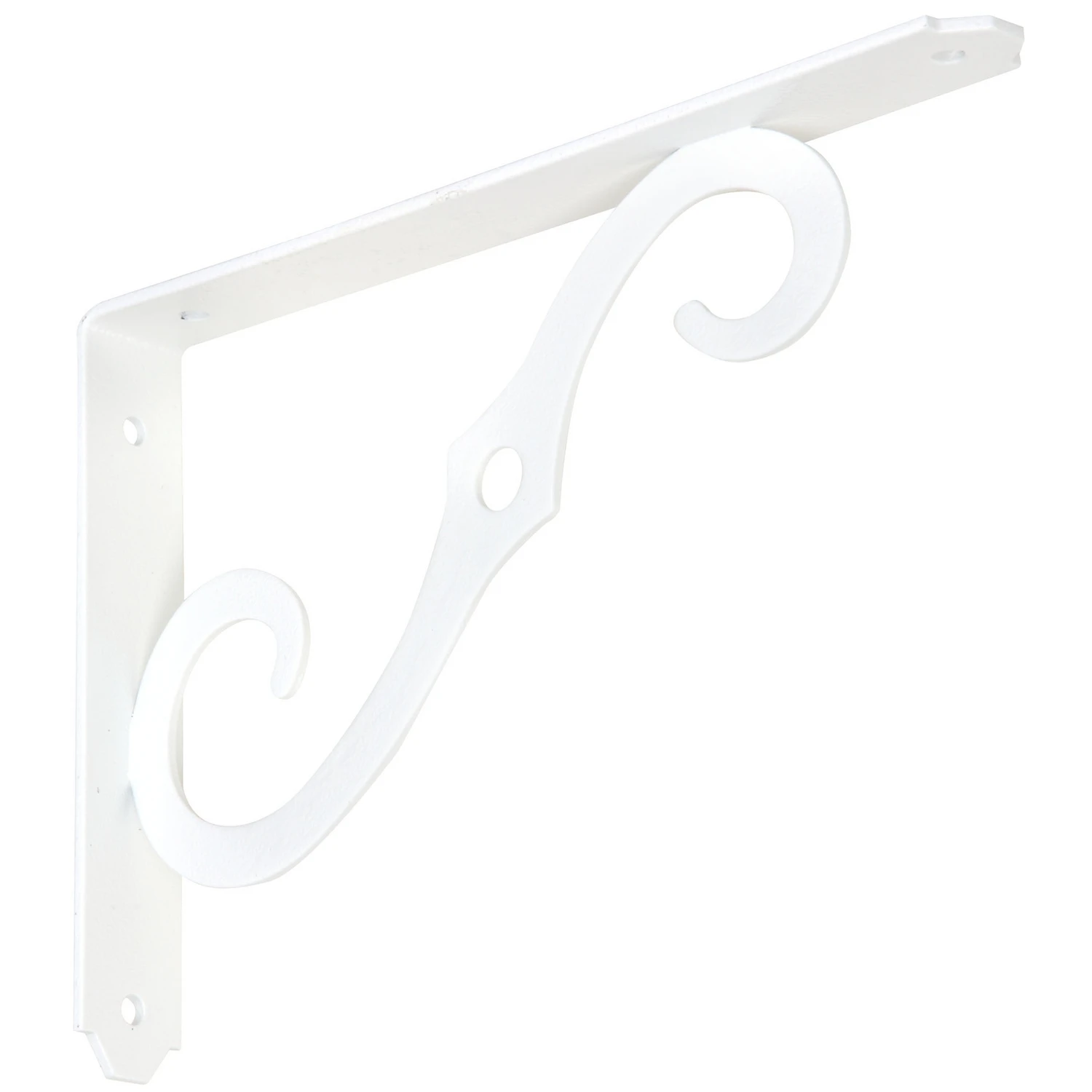 8 x 5-1/2 In. Antique White Ornamental Shelf Bracket