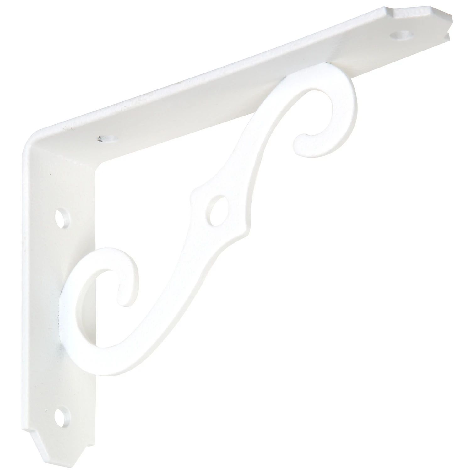 5 x 3-1/2 In. Antique White Ornamental Shelf Bracket