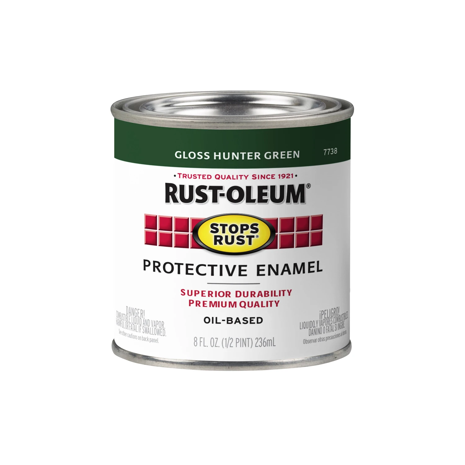 Stops Rust 1/2-Pint Gloss Hunter Green Enamel
