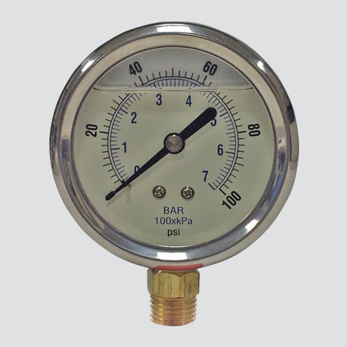 Glycerin Pressure Gauge, Stainless Steel, 2.5-In., 5,000 PSI