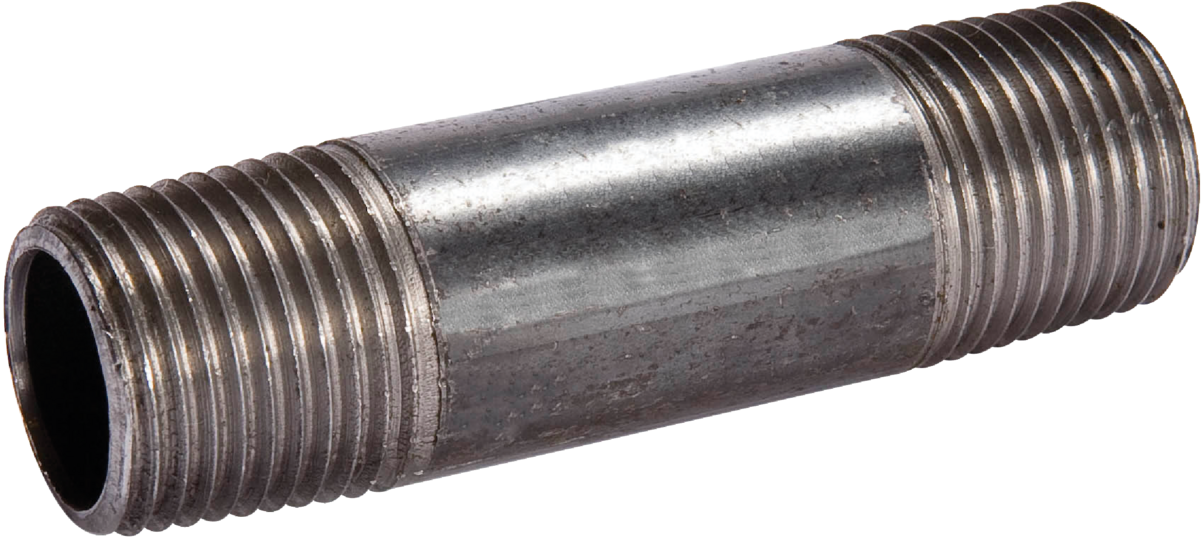 Black Pipe Nipple, 1 x 6 In.