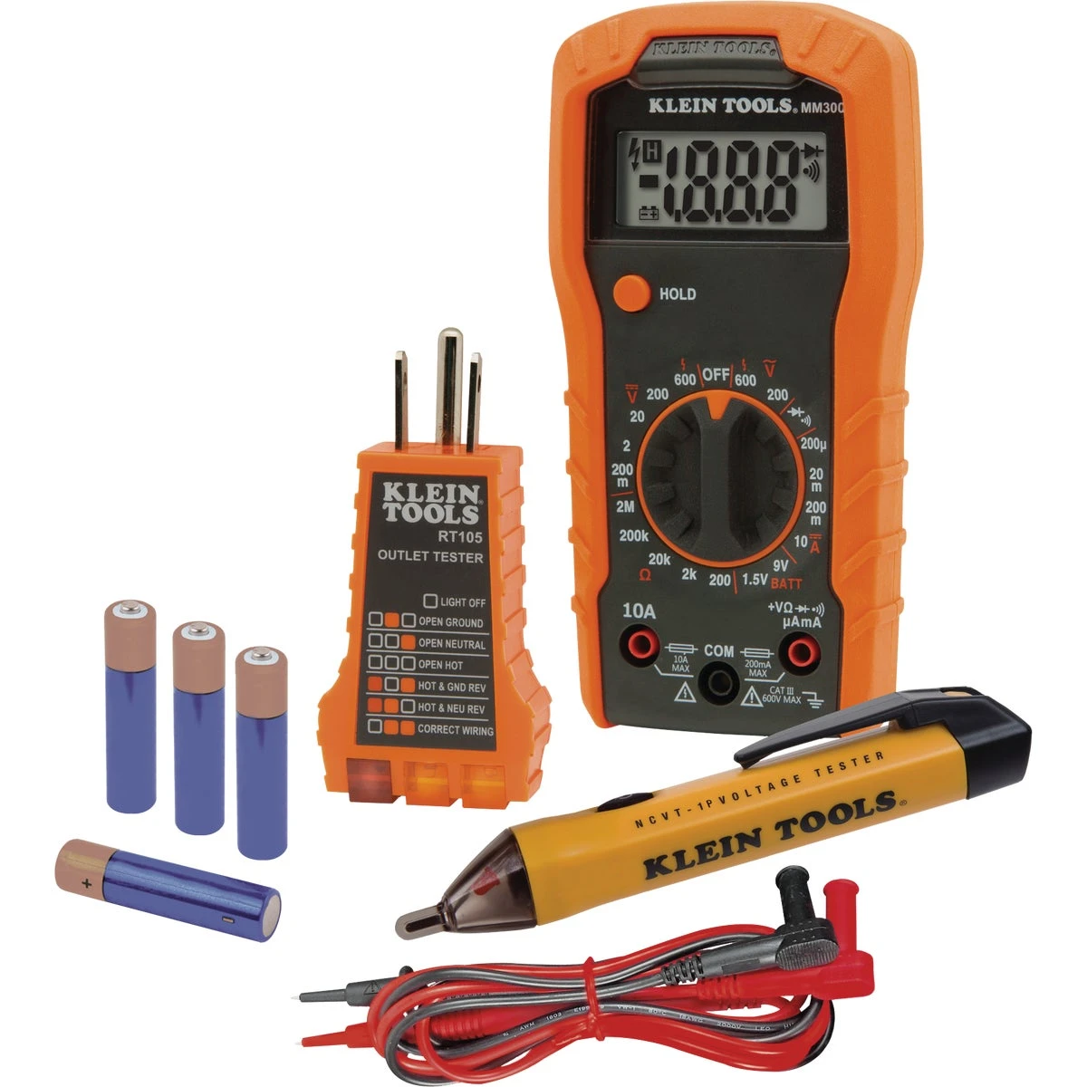 Electrical Test Kit with Multimeter, Non-Contact Volt Tester, Class 2