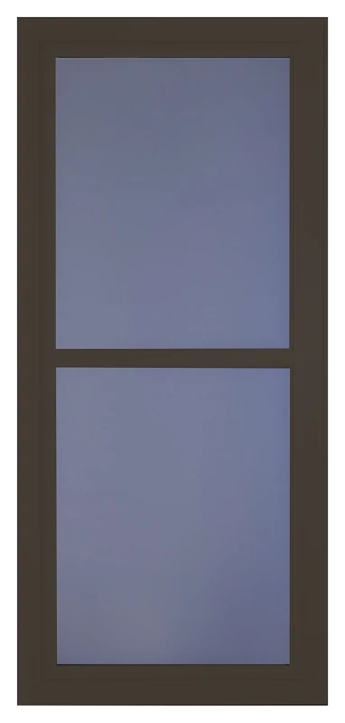 Easy Vent Selection Storm Door, Full-View Glass, Brown, 36 x 81-In.