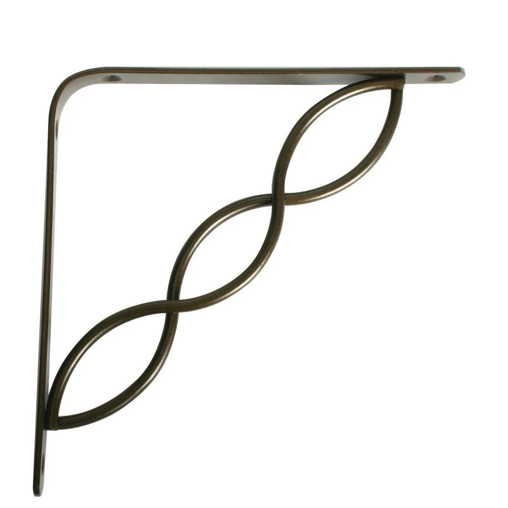 Shelf Bracket, Concord, Antique Bronze, 8-In.