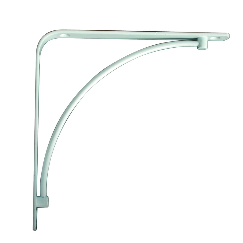 Shelf Bracket, Manchester, White, 8-In.