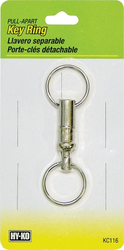 Pull-Apart Key Ring, Siver