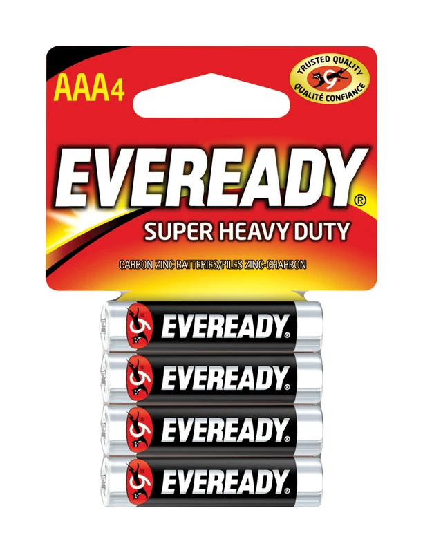 Super Heavy Duty AAA (Triple A) Battery, 4 Count