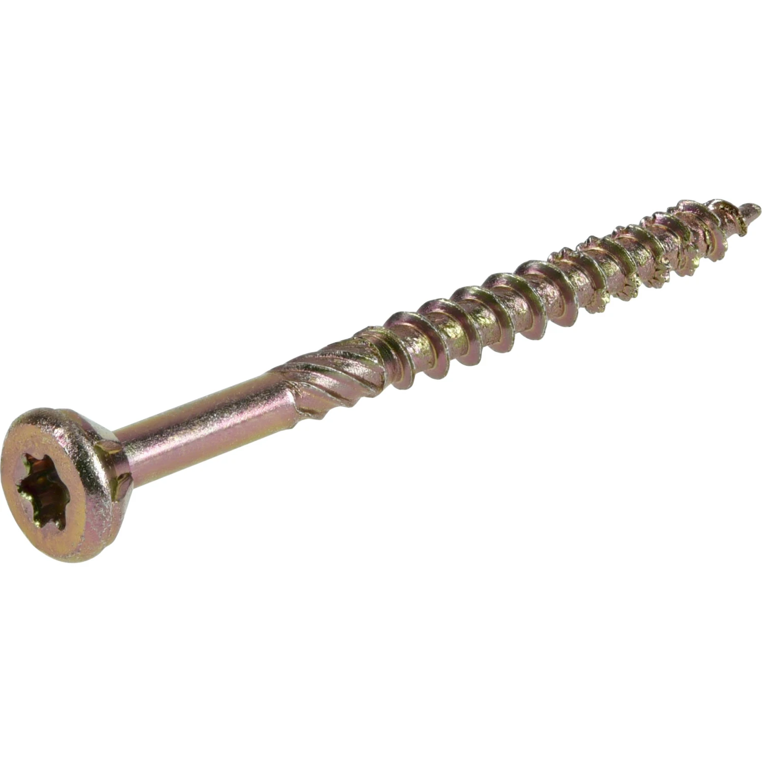 Power Pro All-Purpose Interior Wood Screws, Yellow Zinc, #8 x 2-In., 50-Pk.