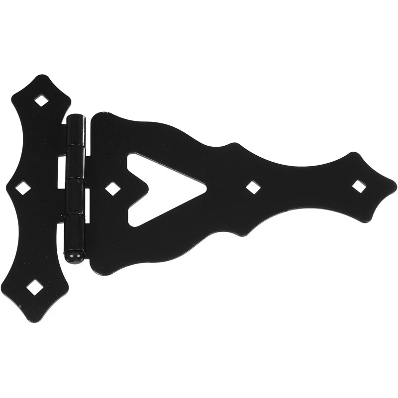 Ornamental Gate T-Hinge, Black, 10 In.