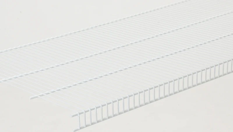 Close Mesh Wire Shelf, White, 6-Ft. x 16-In.