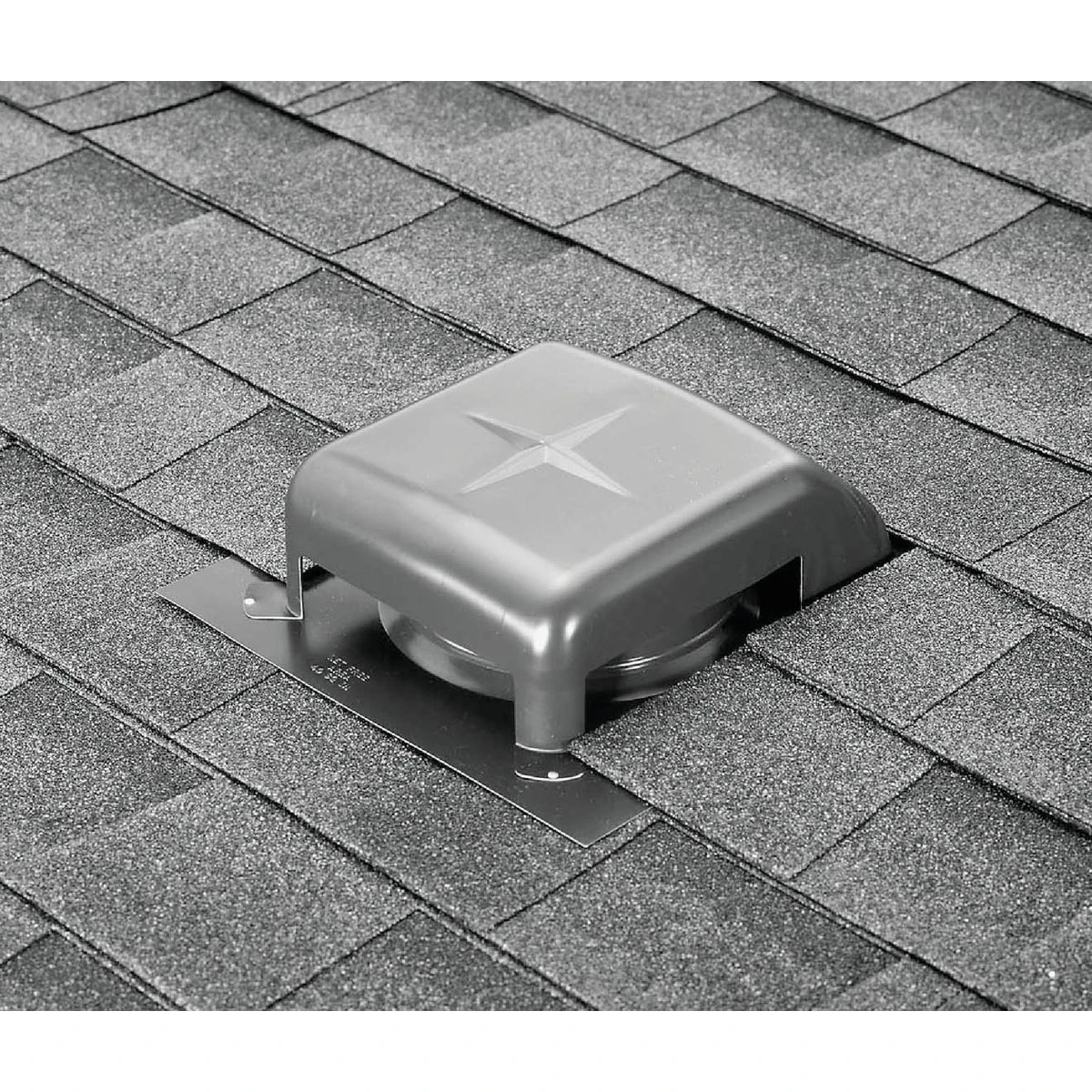 Slant-Back Roof Vent, Galvanized Steel, 8 In. Opening