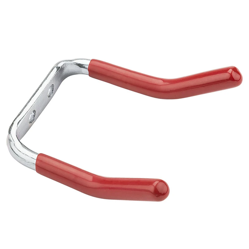 Double Hook, Red Vinyl-Coated Steel, 2-3/4 In.