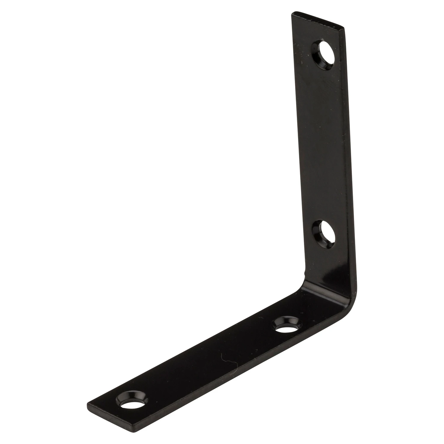 Corner Brace, Black, 3-1/2 x 3/4 In.
