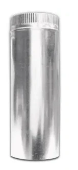 Aluminum HVAC Snap Lock Pipe, 4 In. x 2 Ft.