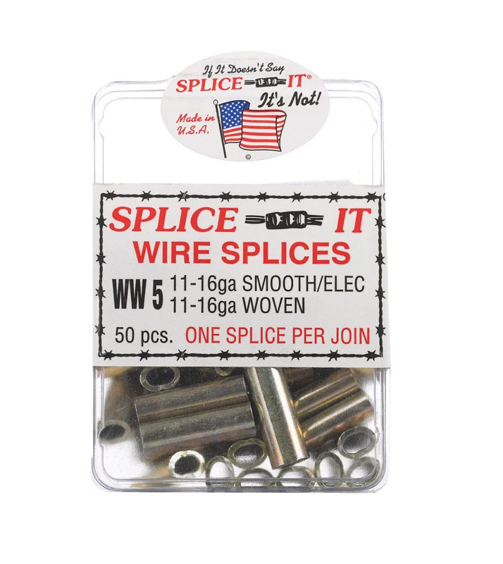 Electric Fence Wire Splice,10-16-Ga., 50-Pk.