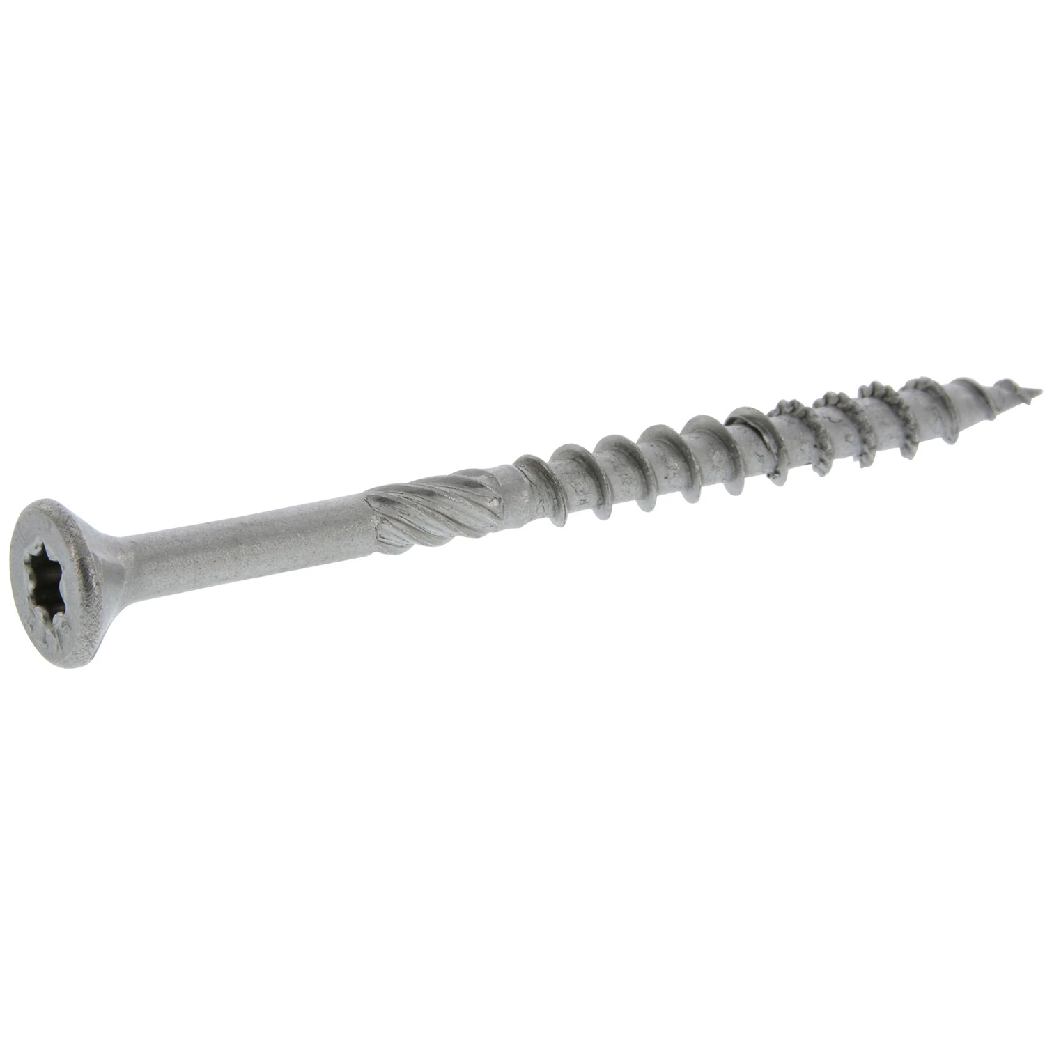 Power Pro Exterior Wood Screws, Flat Countersunk Head, Stainless Steel, #10 x 3-In., 25-Pk.