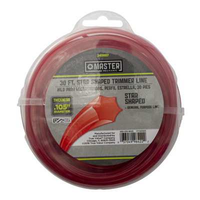 30 Ft. X 0.10 In. Twisted Trimmer Line - Red